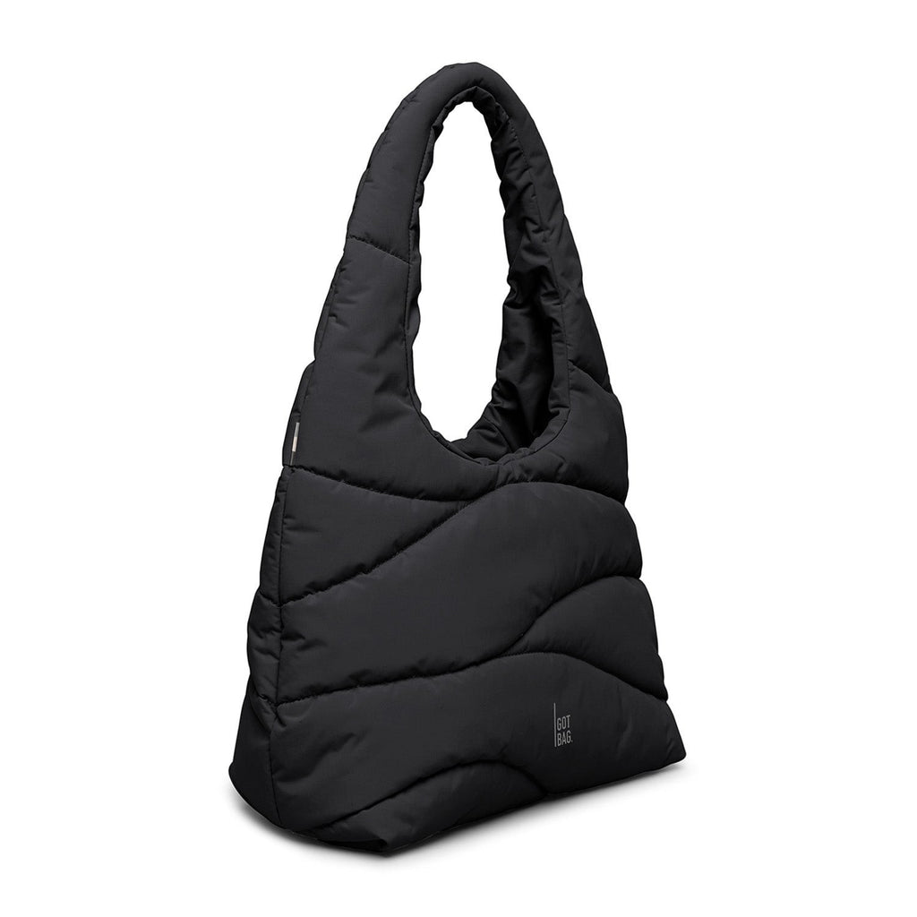 Wavy Puffer Shoulder Bag
