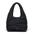 Wavy Puffer Shoulder Bag