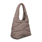 Wavy Puffer Shoulder Bag