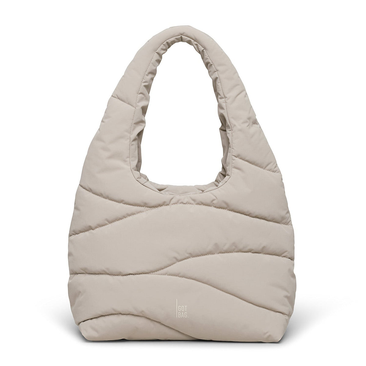 Wavy Puffer Shoulder Bag