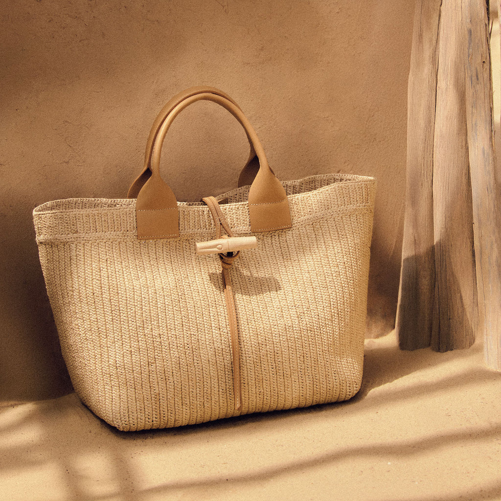 Le Roseau Raphia handbag L