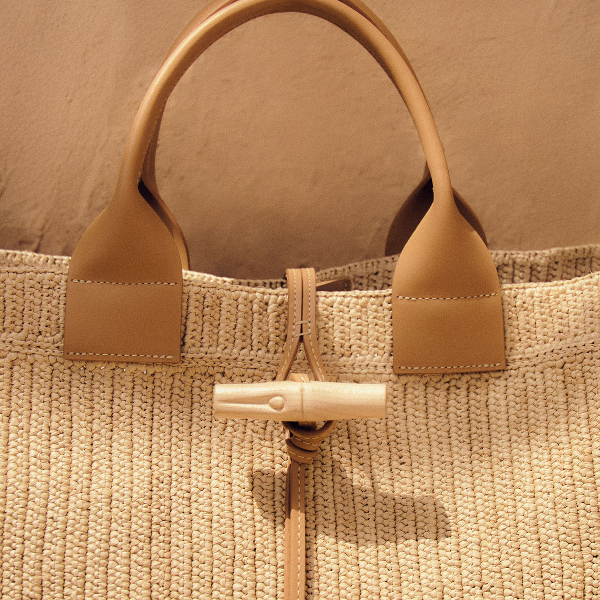 Le Roseau Raphia handbag L