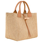 Le Roseau Raphia handbag L