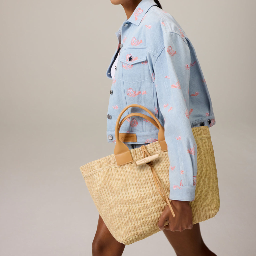 Le Roseau Raphia handbag L