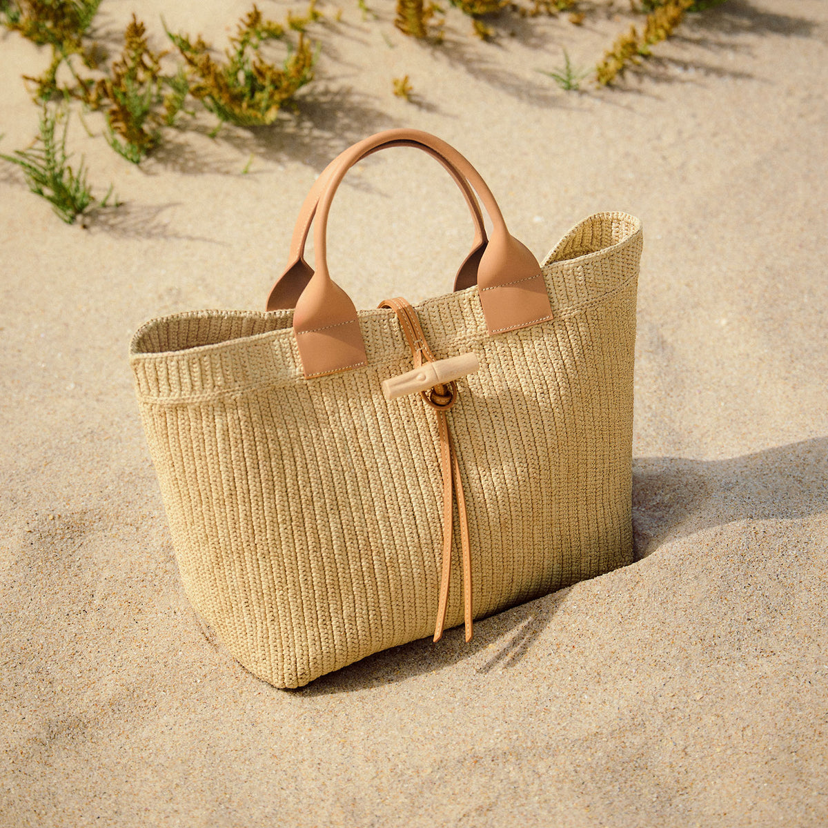 Le Roseau Raphia handbag L