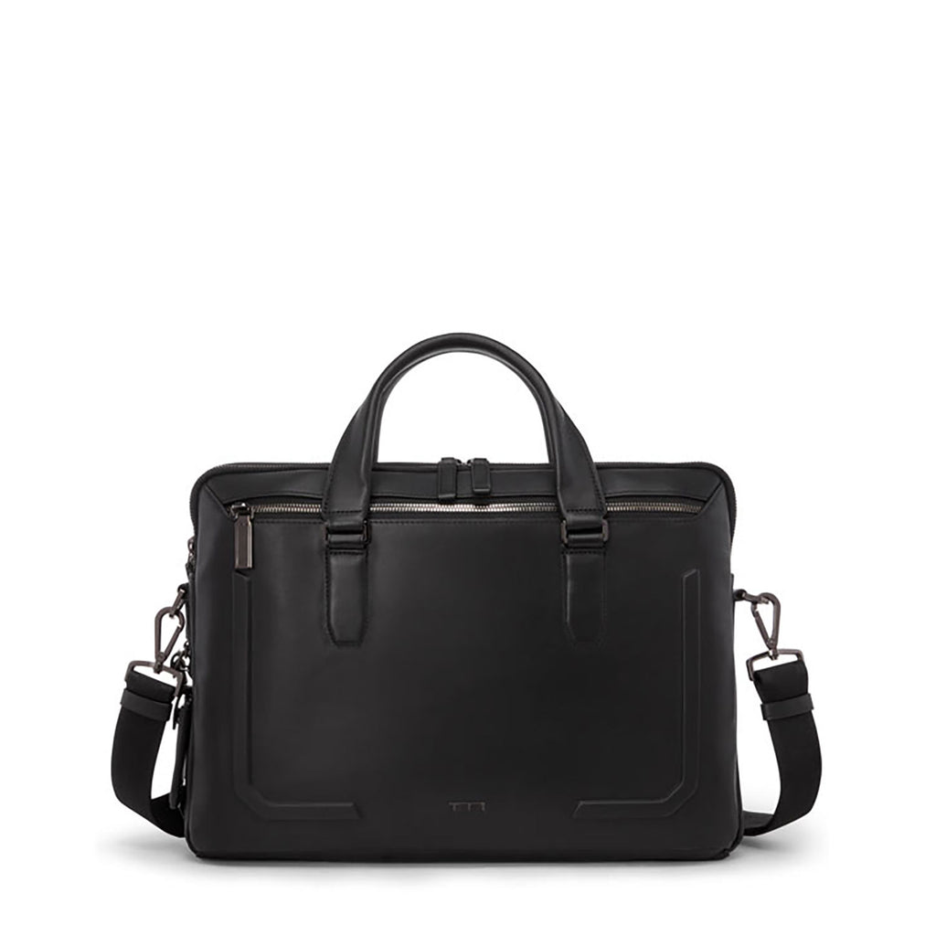 Tumi Harrison Leather Sycamore Slim Brief