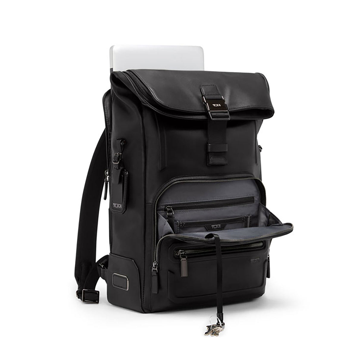 Tumi Harrison Osborn Roll Top Backpack Leather