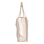 Shopper leather metallic