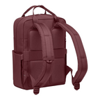 Lieblingstasche Bergen Pro backpack in burgundy with padded shoulder straps and mesh back panel