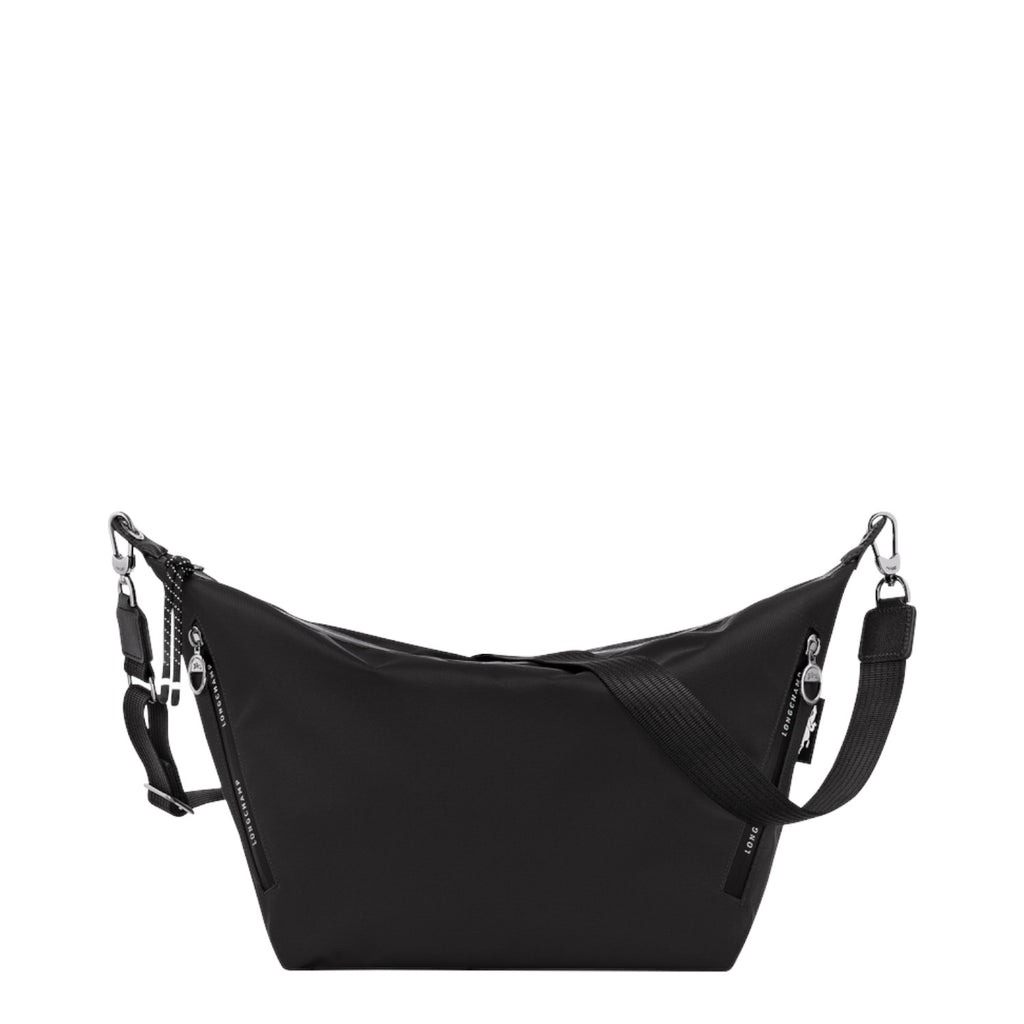 Lieblingstasche black Le Pliage Energy crossbody bag with adjustable strap and silver zipper details