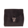 Lieblingstasche Fold Wallet S, a small black leather wallet with a turn-lock closure.