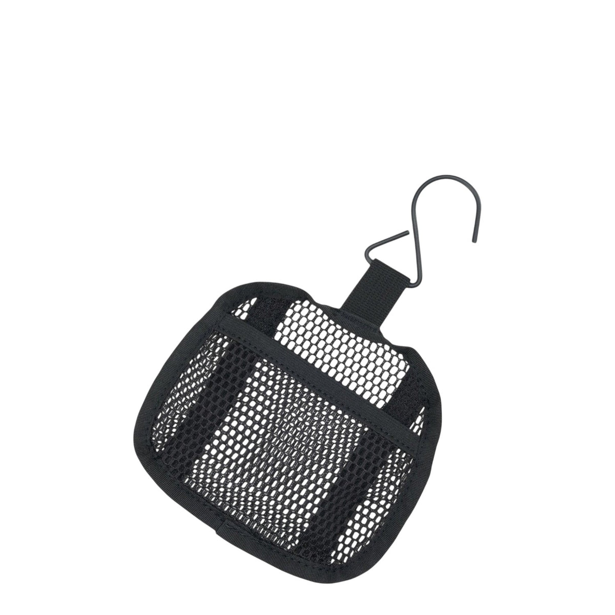 Lieblingstasche black mesh shower pouch with hanging hook for travel organization
