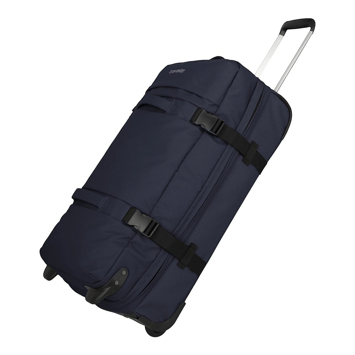Lieblingstasche BOLONIA L navy blue rolling travel bag with telescopic handle and compression straps.