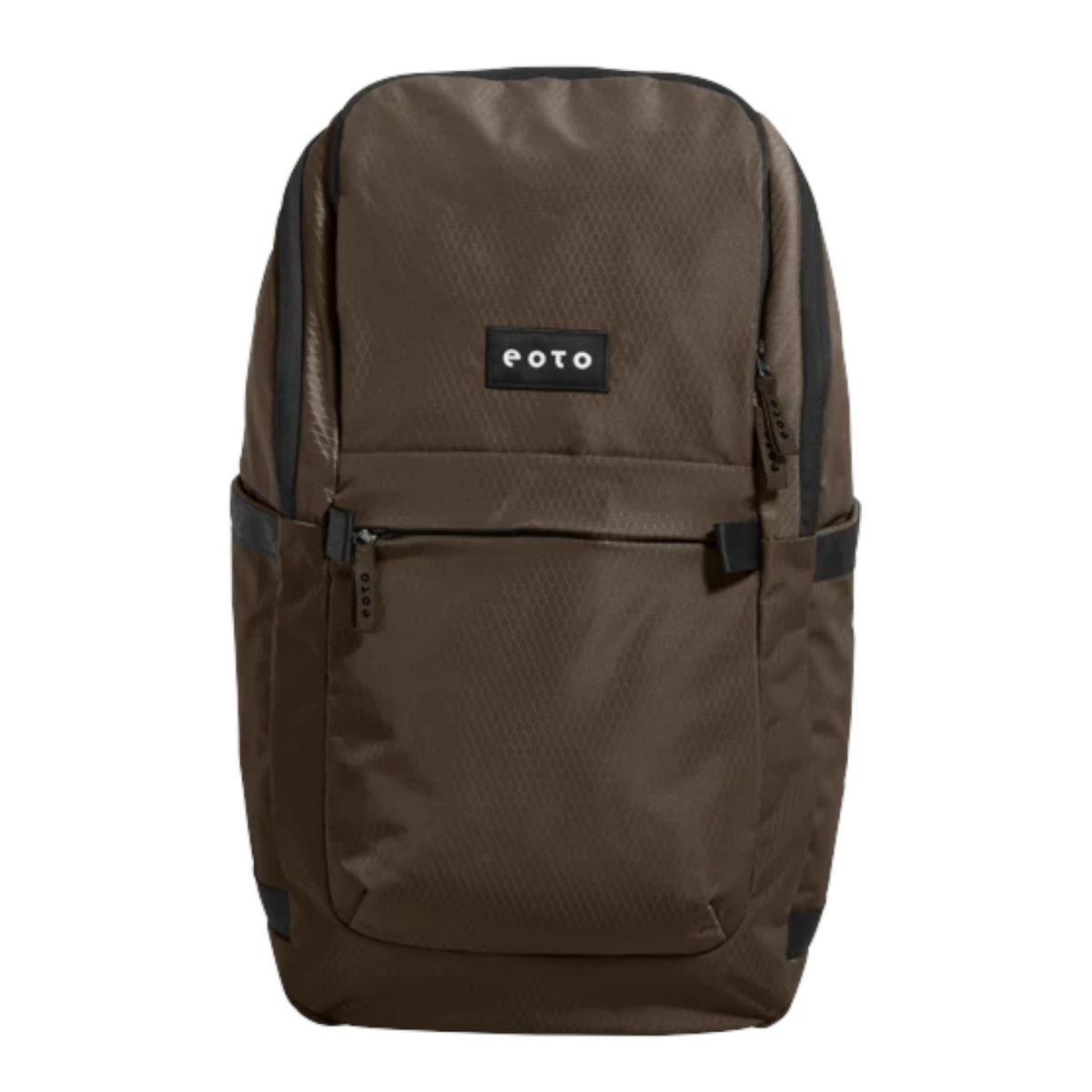 Lieblingstasche eoto Easy27 brown water-repellent recycled daypack with laptop compartment and front pocket