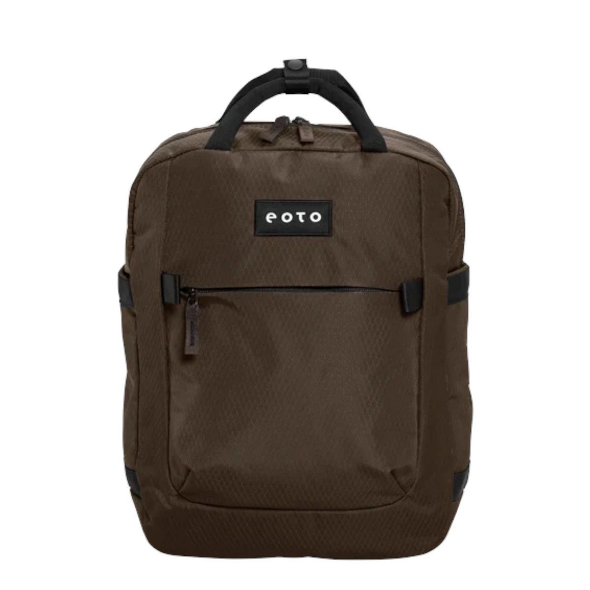 Lieblingstasche eoto Small16 compact brown daypack with top handles and front zip pocket