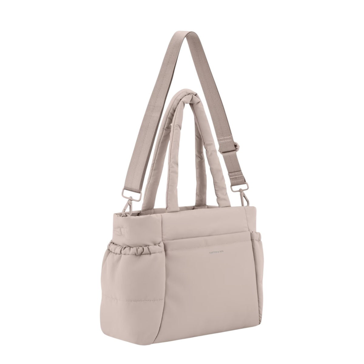 Lieblingstasche Hellvi Cloud Medium tote bag in beige with padded handles and adjustable shoulder strap