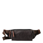 Lieblingstasche Himeji dark brown waist bag with a zippered main compartment and adjustable brown strap