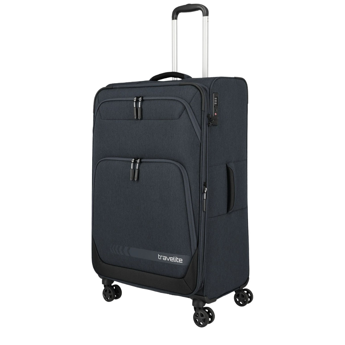 Lieblingstasche KICK OFF large expandable 4-wheel trolley suitcase in dark grey with TSA lock