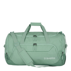 Lieblingstasche Kick Off travel bag in sage green with multiple zippered compartments and adjustable shoulder strap