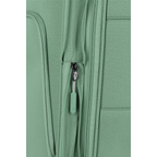 Lieblingstasche Kick Off trolley suitcase in sage green with a textured fabric finish and a sturdy zipper detail.