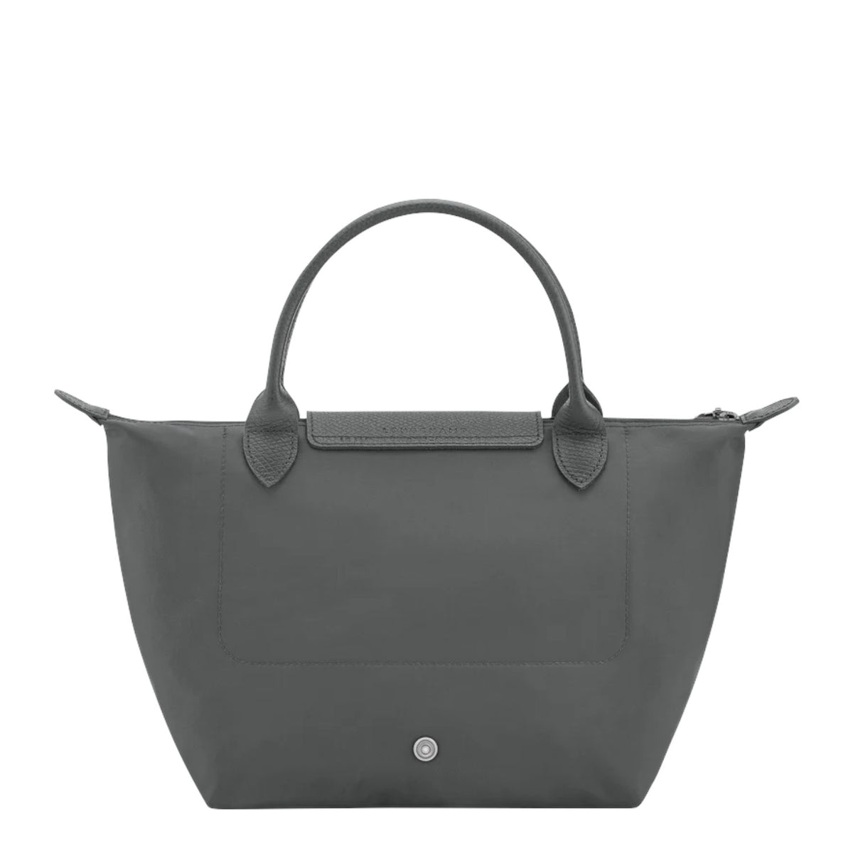 Lieblingstasche Le Pliage One Handtasche S, a grey nylon tote bag with leather trim and handles.