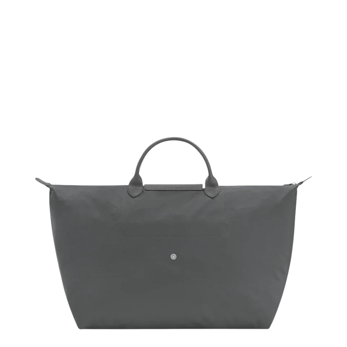 Lieblingstasche Le Pliage One Reisetasche L large grey nylon travel bag with leather handles