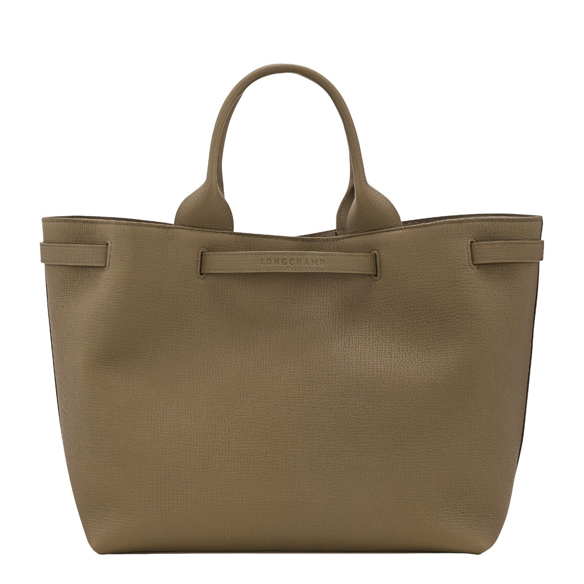 Lieblingstasche Le Smart Flow Handtasche L in taupe grained leather with dual top handles and minimalist design