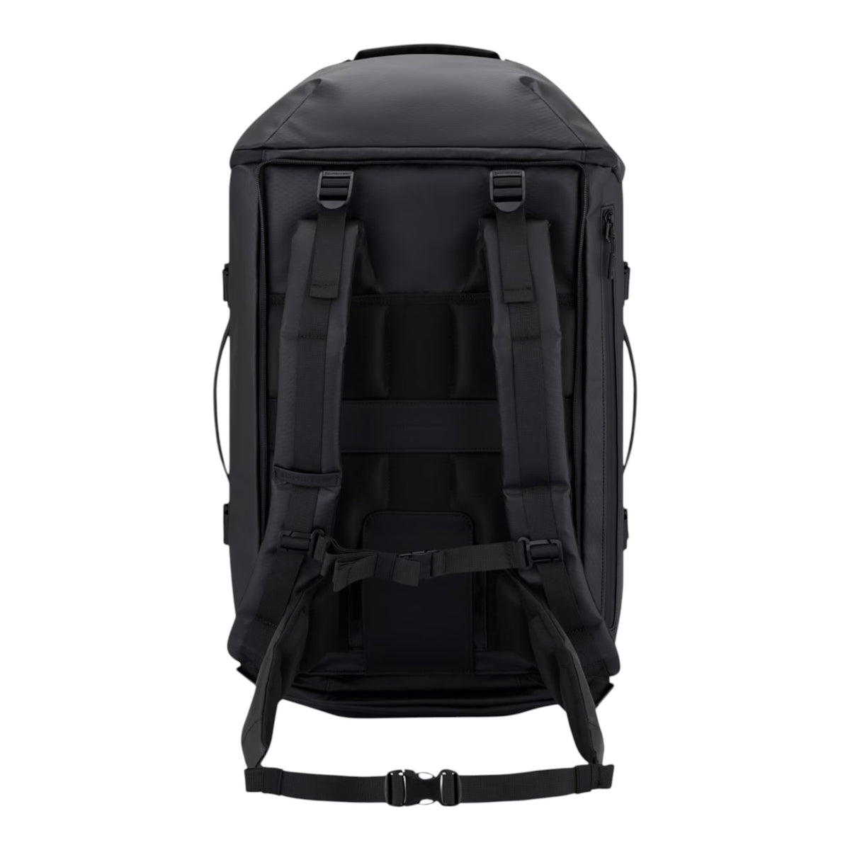 Lieblingstasche Lisbon Duffle Backpack L in black with adjustable padded shoulder straps and chest buckle