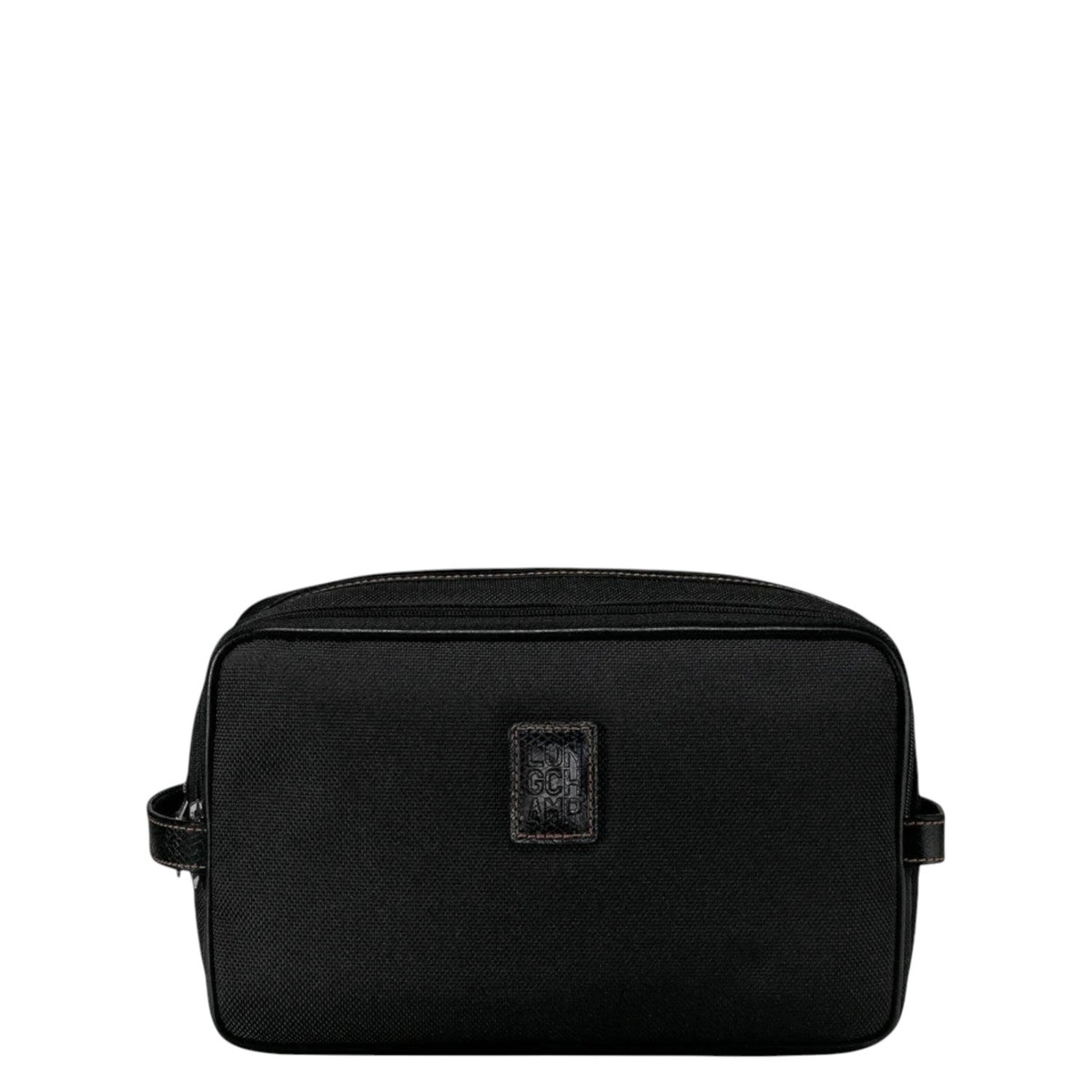 Lieblingstasche Longchamp Boxford black toiletry bag with leather trim and zip compartments