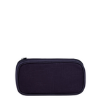 Lieblingstasche Pack Set pencil case in dark navy blue with a subtle geometric line pattern and zip closure