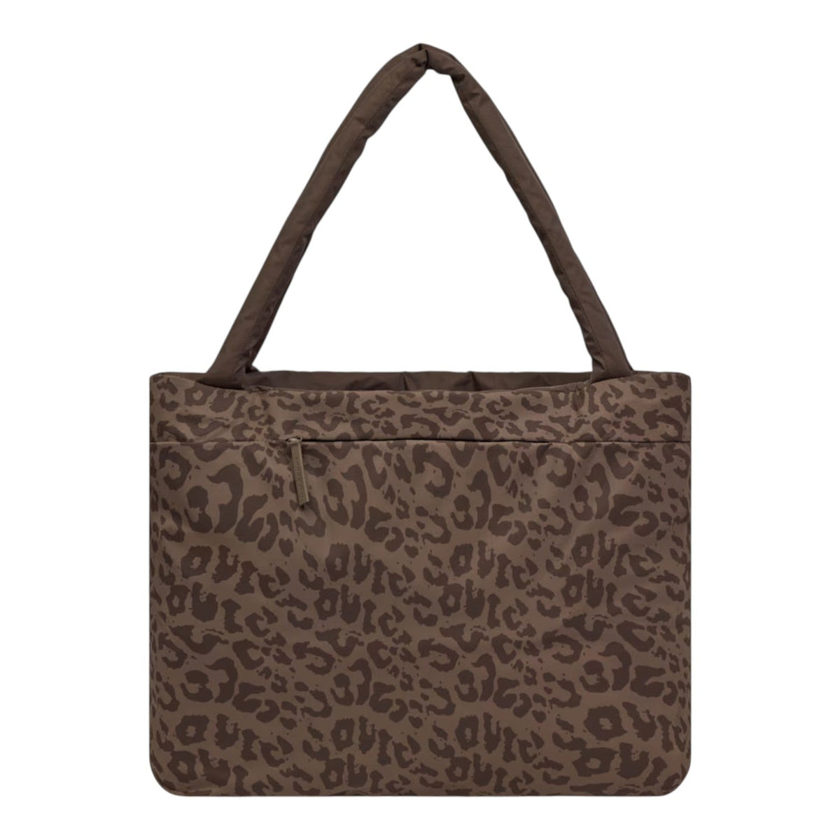 Lieblingstasche Norva 2in1 shopper bag in brown leopard print with a padded shoulder strap and front zip pocket