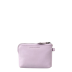 Lieblingstasche Physalis small light purple leather coin purse with a top zipper closure