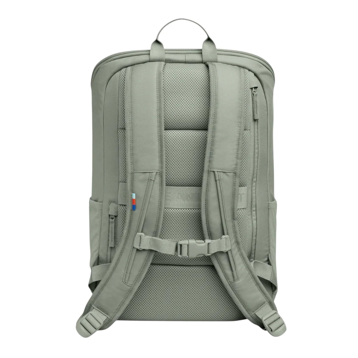 Lieblingstasche Pro Pack sage green laptop backpack with ergonomic straps, mesh back panel, and chest buckle