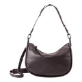 Lieblingstasche Raven dark brown leather hobo bag with a decorative chain strap and adjustable shoulder strap