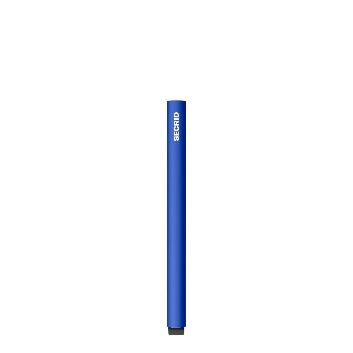 Lieblingstasche Secrid Cardprotector in vibrant blue aluminium, providing RFID protection for up to six cards.