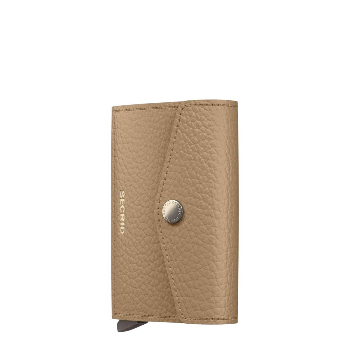 Lieblingstasche Secrid Envelope Pebble wallet in beige textured leather with a secure snap button closure
