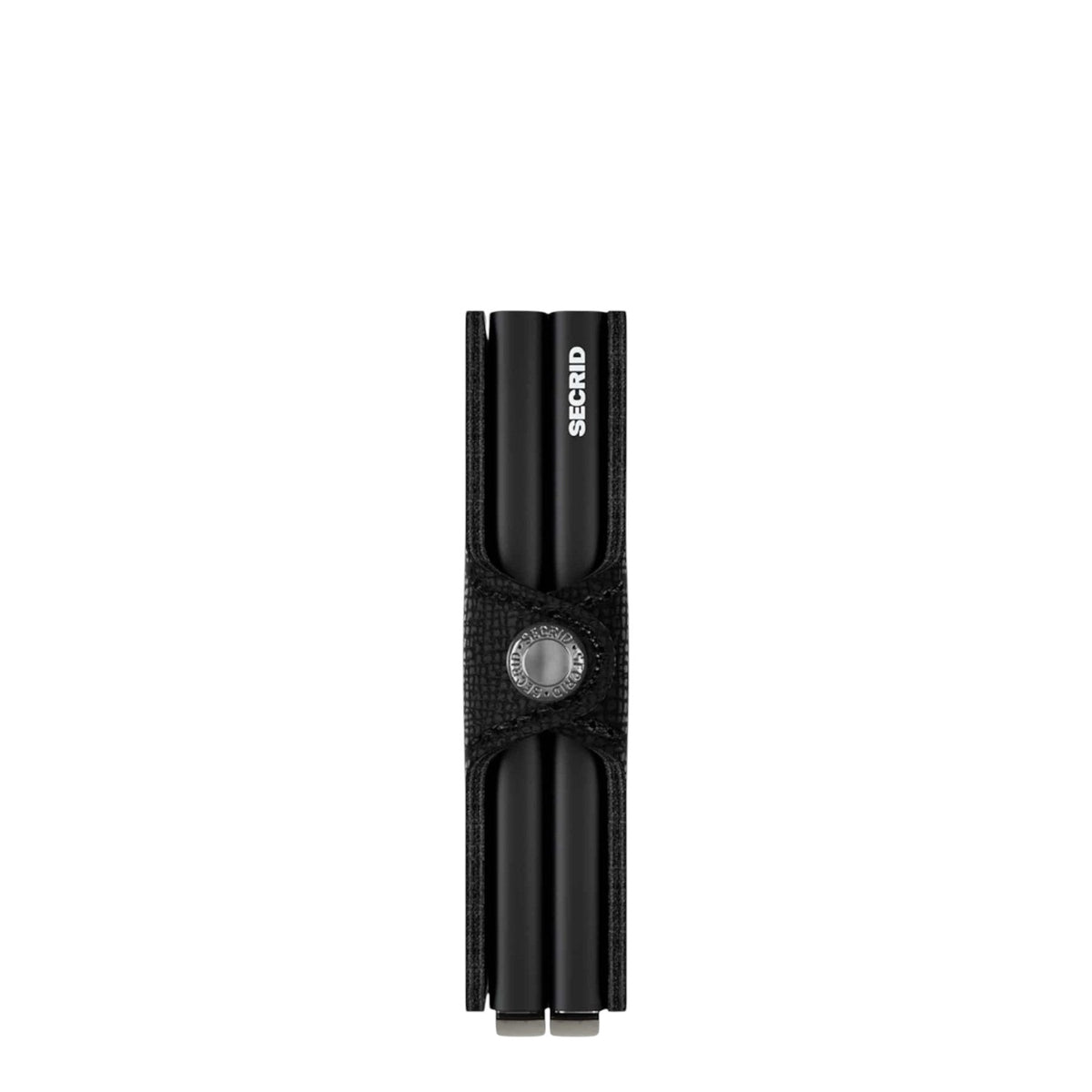 Lieblingstasche Secrid Twinwallet Crisple in black with textured leather finish and dual card protector mechanism