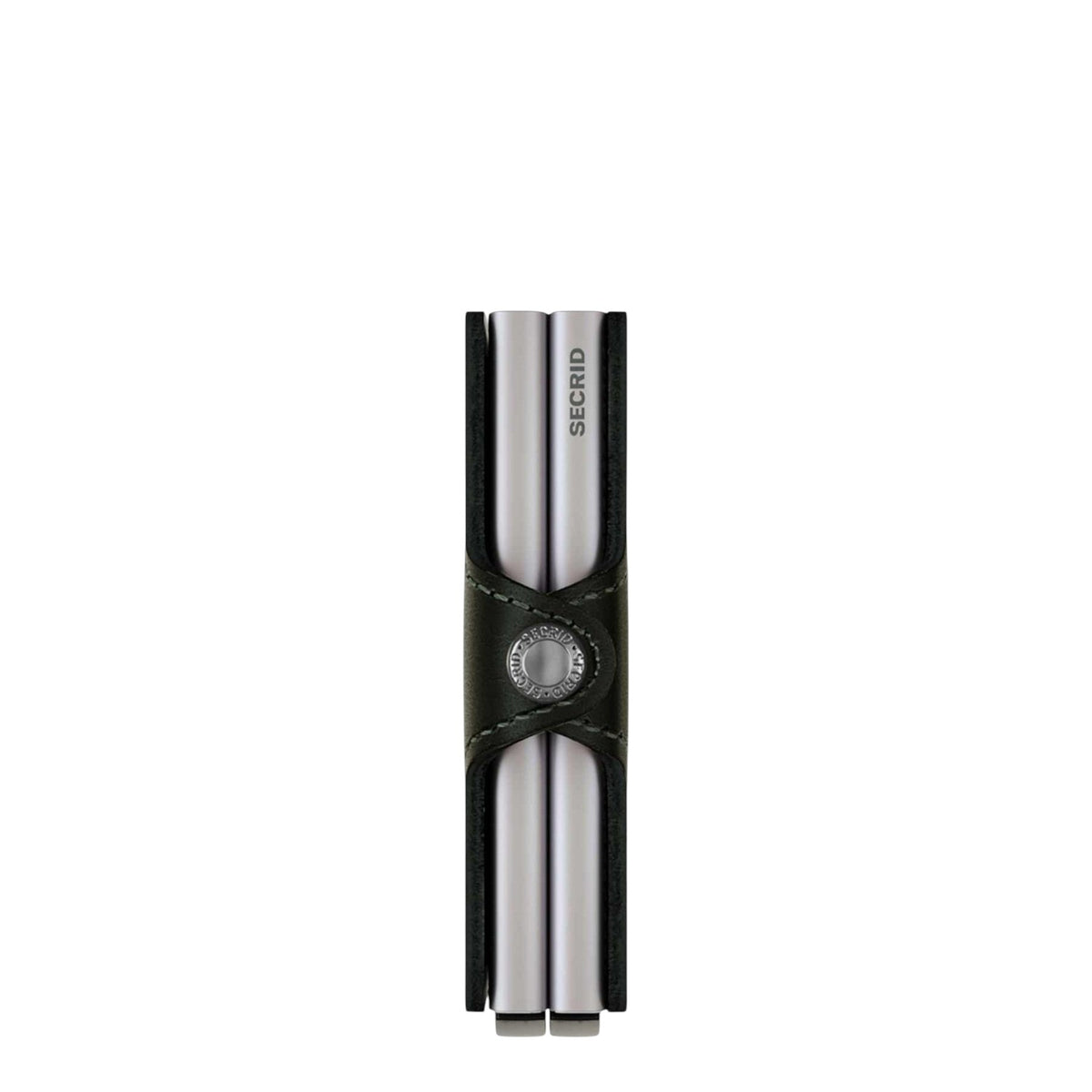 Lieblingstasche Secrid Twinwallet Original in black leather with two silver RFID-protected card holders