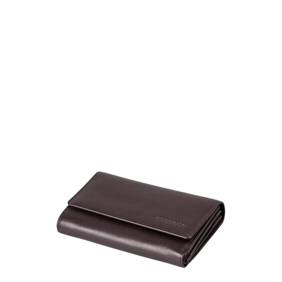 Lieblingstasche Thyme dark brown leather wallet with a flap closure and minimalist design