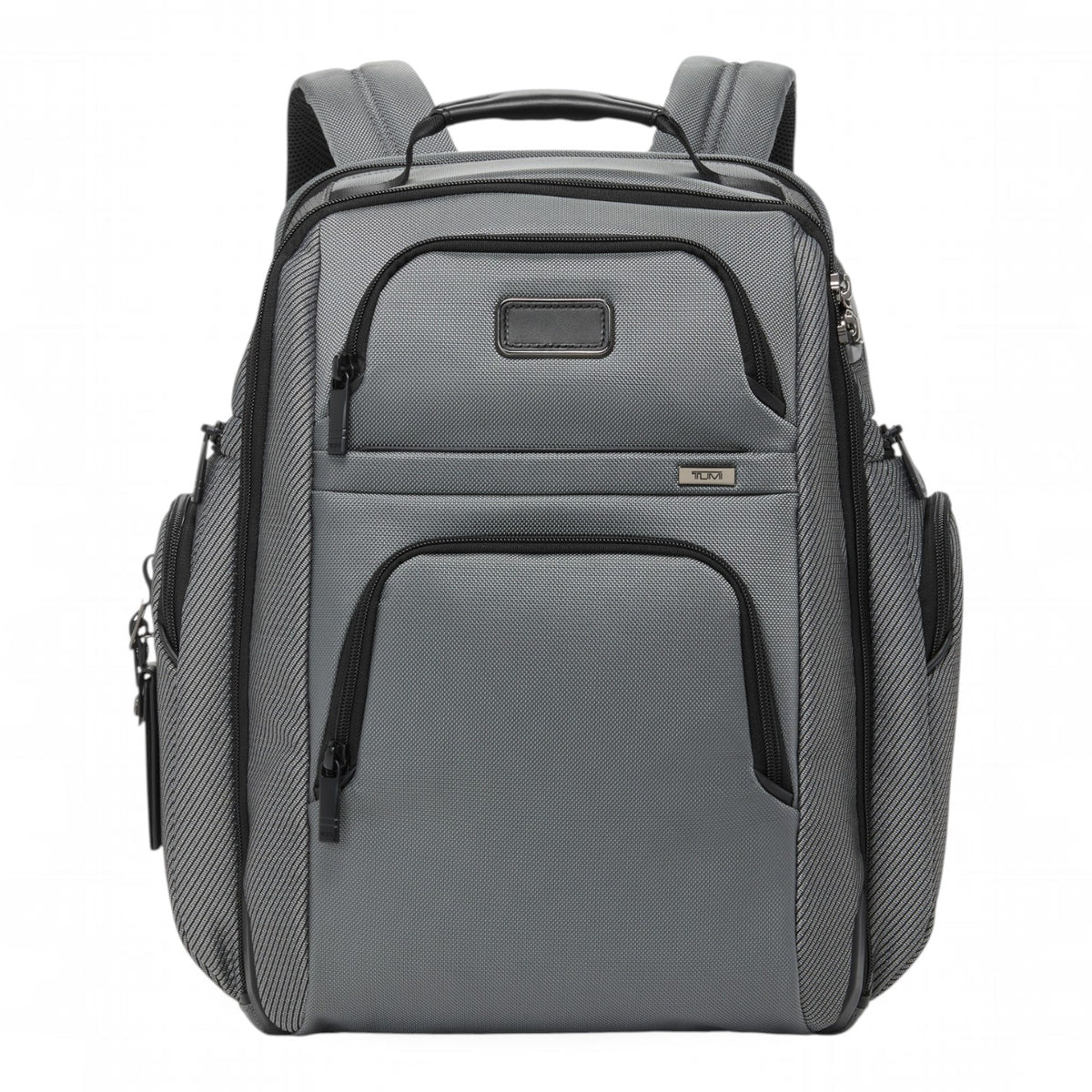 Lieblingstasche Tumi Alpha Brief Pack in grey ballistic nylon with multiple zippered compartments and top handle.