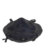 Lieblingstasche Zea-2 black leather handbag interior view with multiple zippered compartments and fabric lining