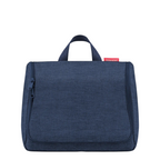 Lieblingstasche Toiletbag XL in dark blue fabric with a top handle and zipper closure for travel organization