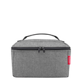 Lieblingstasche grey padded beauty case with top handle and zipper closure for travel and makeup organization