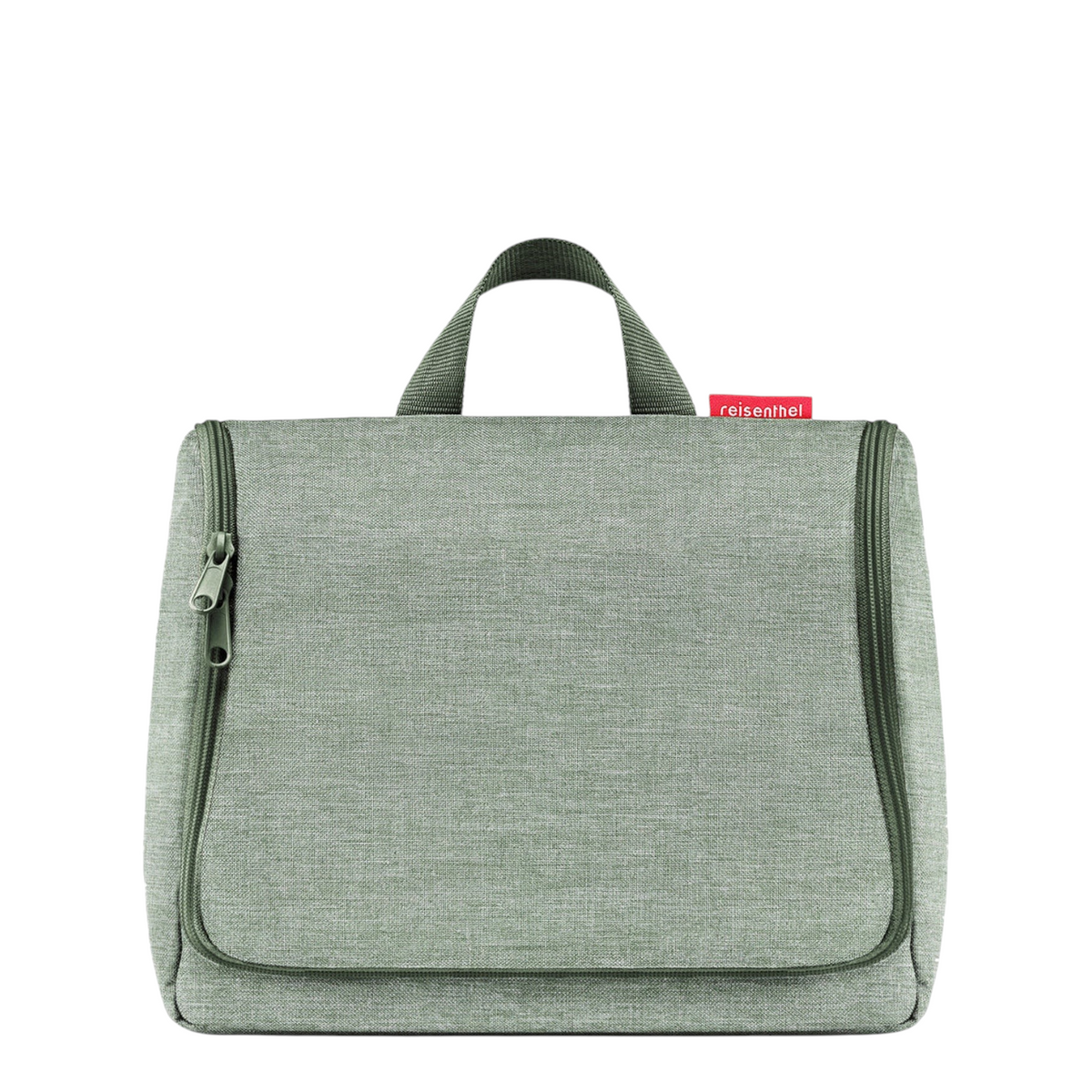 Lieblingstasche Toiletbag XL travel toiletry bag in sage green water-repellent polyester with a top carry handle