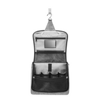 Lieblingstasche Toiletbag XL hanging toiletry bag in grey polyester with multiple mesh pockets and internal mirror