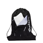 Lieblingstasche Satch black drawstring sports bag with reflective digital print and front zipper pocket